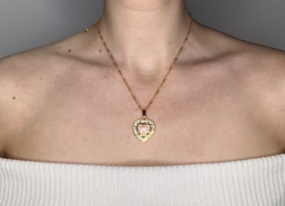 CC PINK HEART NECKLACE – Butterfly Boutique